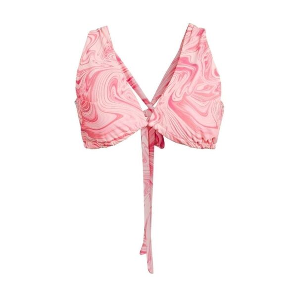 Women's Plus Mid-Rise Retro Twist Front Swimsuit Bathing Suit Size 2X - Picture 3 of 8